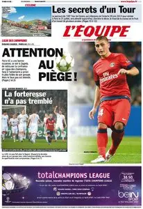 L'Equipe Edition du Mercredi 24 Octobre 2012