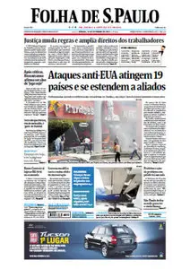 Jornal Folha de São Paulo - 15 de setembro de 2012 - Sábado