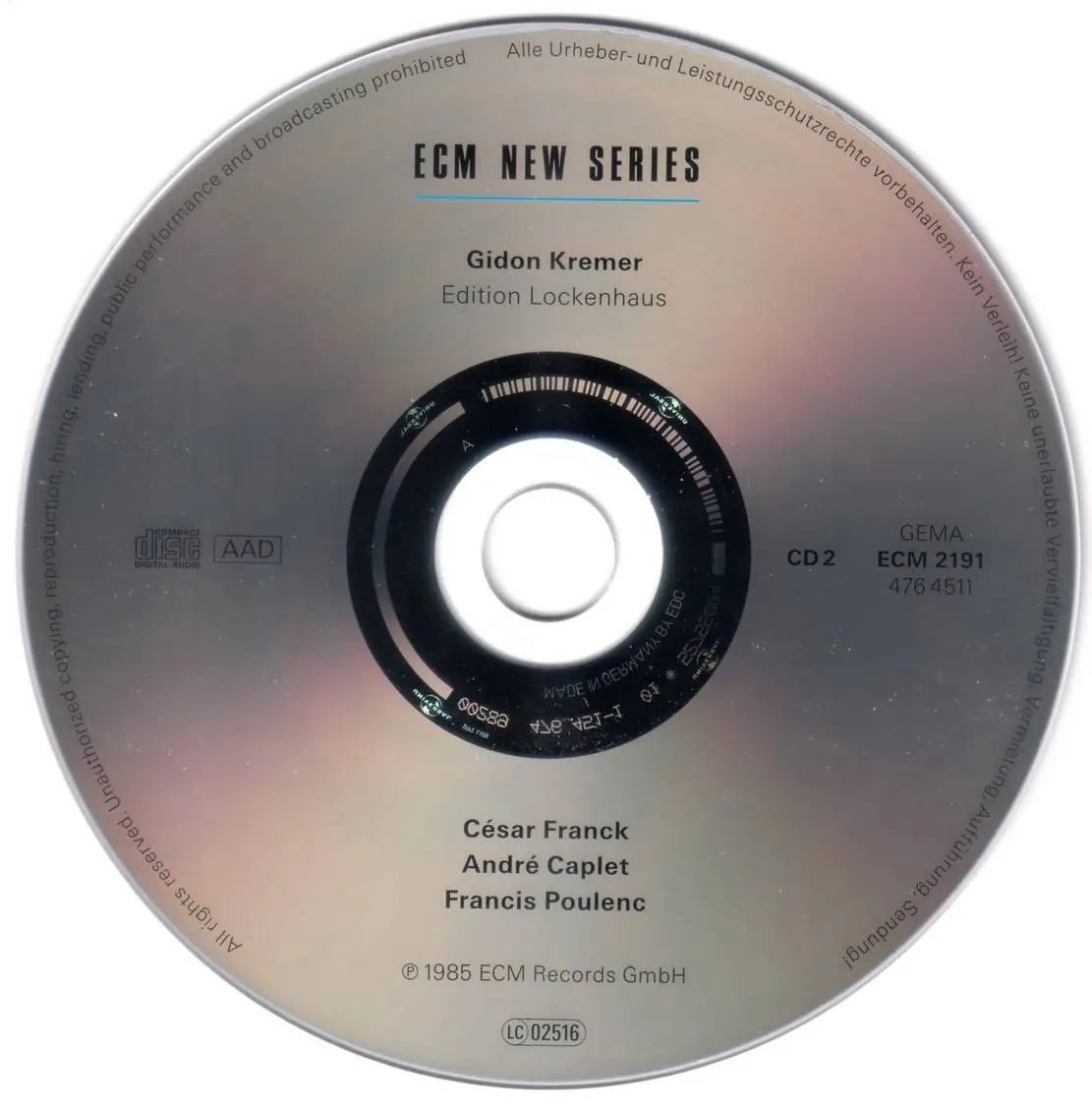 Gidon Kremer - Edition Lockenhaus (2011) {5CD Box Set, ECM New Series 2190-94}