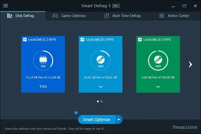 IObit Smart Defrag Pro 5.5.0.1024 Multilingual + Portable