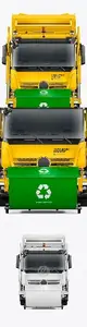 Garbage Truck Mockup - Front View 82056
