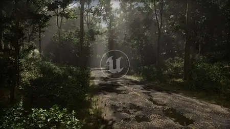Megascans Scene - Lost Road