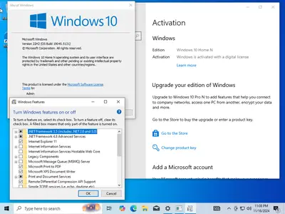 Windows 10 22H2 build 19045.5131 AIO 15in1 Multilingual (x64) Preactivated November 2024