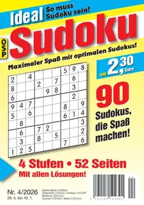 Ideal Sudoku - Nr.4 2026