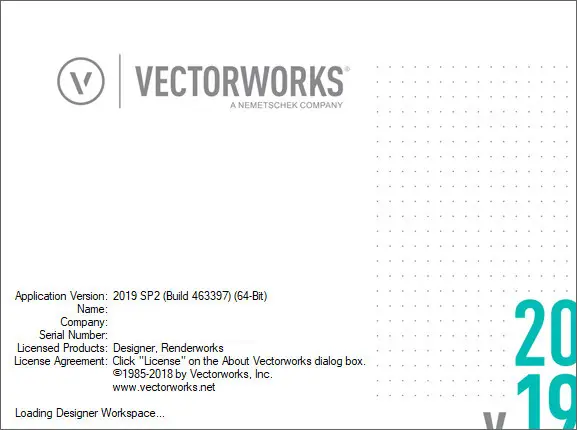 vectorworks 2019 swap between two different serial numbers