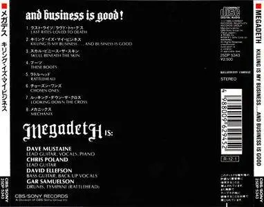 Megadeth - Killing Is My Business... (1985) [1988, CBS-Sony 25DP 5343, Japan] Repost
