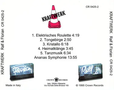 Kraftwerk - Ralf & Florian (1973) [Unofficial CD Release, 1995]