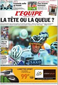 L'Equipe - Samedi 16 Juillet 2011