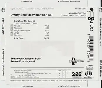 Dmitry Shostakovich - Symphony No. 8 (2005) {Hybrid-SACD // ISO & HiRes FLAC} 