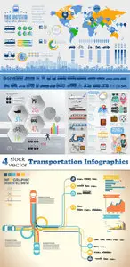 Vectors - Transportation Infographics