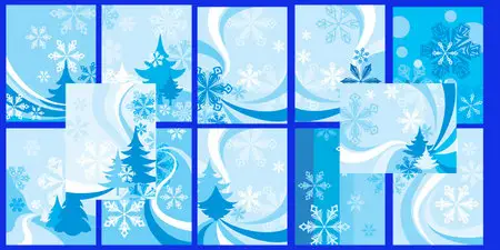Vector WINTER BACKGROUNDS 4