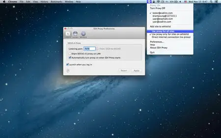 SSH Proxy v13.11 Multilingual Mac OS X