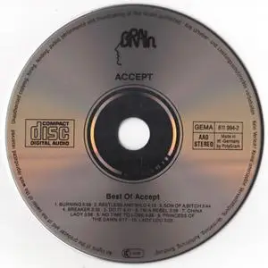 Accept - Best Of Accept (1983) [1986, Brain 811994-2]