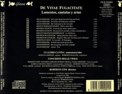 Claudio Cavina, Roberto Gini, Concerto delle Viole - De Vitae Fugacitate (1992)
