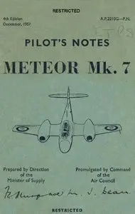 Pilot's Notes Meteor Mk.7 (A.P.2210G-P.N.) (Repost)