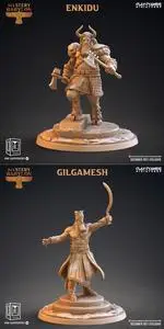 Clay Cyanide Miniatures - Enkidu, Gilgamesh