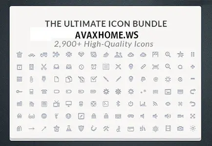 InkyDeals - The Ultimate Icon Bundle: 2,900+ High-Quality Icons