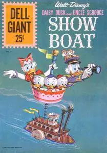 Dell Giant 55 Dell Sep 1961 WDs Daisy Duck and Uncle Scrooge Show Boat BC upgrade var BC