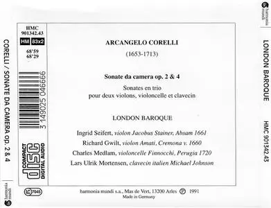 Charles Medlam, London Baroque - Arcangelo Corelli: Sonate da camera, Op. 2 & 4 (1991)