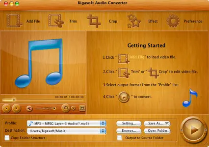 Bigasoft Audio Converter for Mac 3.5.17.4352