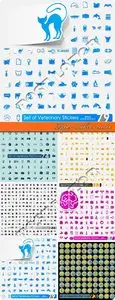 Paper stickers vector