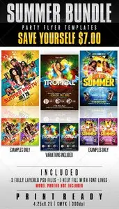 GraphicRiver Summer Party Flyer Templates Bundle