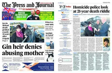 The Press and Journal Highlands and Islands – February 10, 2018