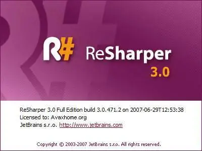 JetBrains ReSharper ver. 3.0.2 for VS2005