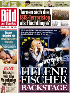 Bild am Sonntag, 05. Oktober 2014