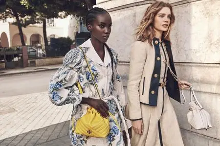Natalia Vodianova and Anok Yai by Mikael Jansson for Tory Burch Spring/Summer 2020 Campaign