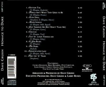 Dave Grusin – Homage To Duke (1993)(GRP Records Digital Master)