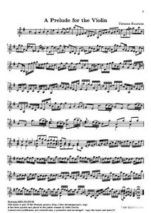 A Prelude for the Violin