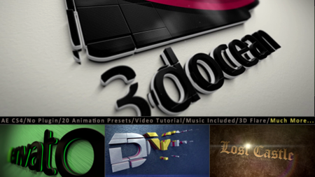 3D Logo Title Intro Animation Kit - Project for After Effects (VideoHive)