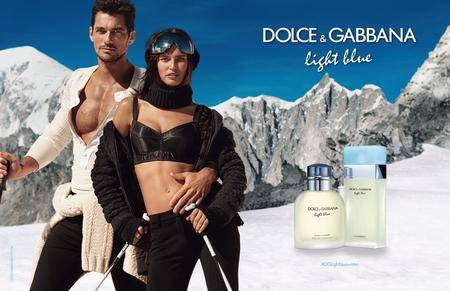 Bianca Balti and David Gandy by Mario Testino for Dolce & Gabbana Light Blue Fragrance Winter 2017