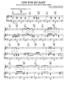 One For My Baby (And One More For The Road) - Frank Sinatra, Tony Bennett (Piano-Vocal-Guitar)
