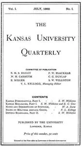 «The Kansas University Quarterly, Vol. I, No. 1» by Various