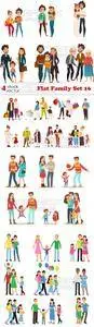 Vectors - Flat Family Set 16