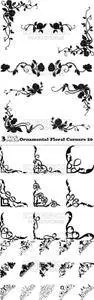 Vectors - Ornamental Floral Corners 20