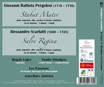 Jean-Marc Andrieu, Les Passions - Pergolesi: Stabat Mater; A. Scarlatti: Salve Regina (2019)
