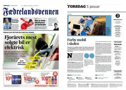 Fædrelandsvennen – 03. januar 2019