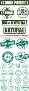 Vectors - Natural Product Stamps