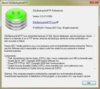 Pranas SQLBackupAndFTP Professional 9.0.47
