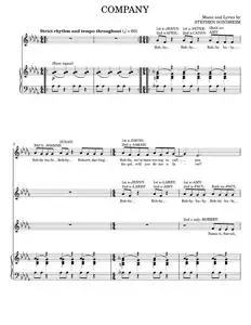 Company - Company Musical, Stephen Sondheim (Piano-Vocal-Guitar)
