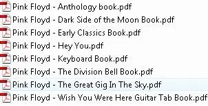 Pink Floyd Sheet Music For Piano, Guitare, Lyrics