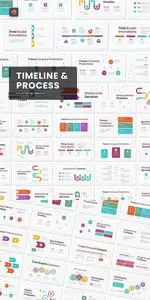 Modern Timeline and Process Infographic PowerPoint