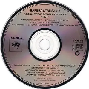 Barbra Streisand & Michel Legrand - Yentl: Original Motion Picture Soundtrack (1983) [Re-Up]