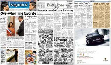 Philippine Daily Inquirer – November 12, 2011
