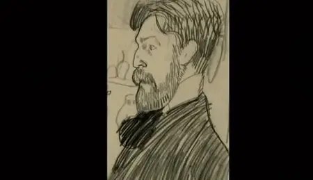 (Fr5) Paul Alexandre, de profil, une pipe a la main de Modigliani (2012)