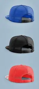 Snapback Truck Hat Mockup 609083657