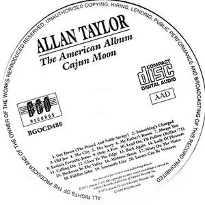 Allan Taylor - The American Album & Cajun Moon (1970s, Reissue 2000)